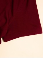 Drawstring Side Solid Crop Tee