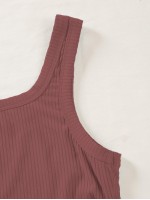 Side Drawstring Crop Tank Top