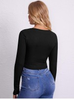 Contrast Tipping Crop Tee