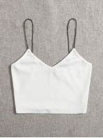 Ribbed Cropped Cami Top