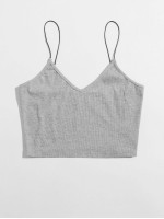 Solid Crop Cami Top