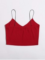 Ribbed Cropped Cami Top