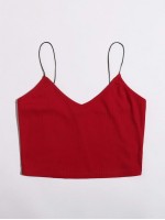 Ribbed Cropped Cami Top