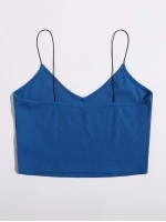 Ribbed Cropped Cami Top