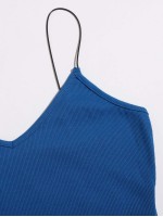 Ribbed Cropped Cami Top