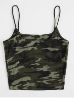 Camo Print Cami Top