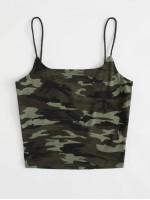 Camo Print Cami Top