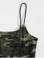 Camo Print Cami Top