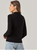 Turtle Neck Solid Top