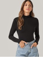 Turtle Neck Solid Top