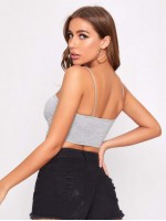 Solid Crop Cami Top