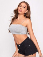 Solid Crop Cami Top