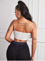 Solid Crop Cami Top