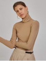 Turtleneck Ribbed Tee