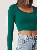 Solid Crop Tee